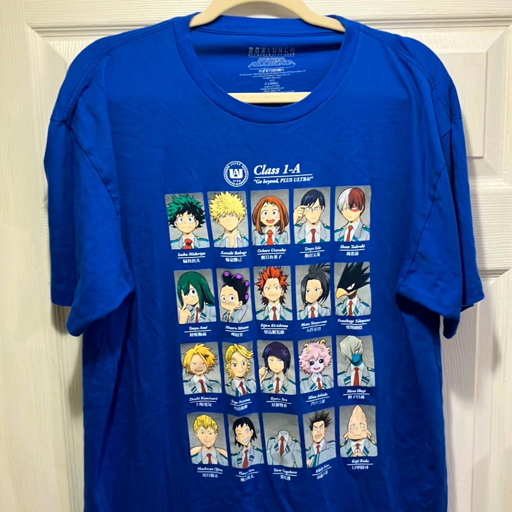 My hero academia extra large class 1-a shirt